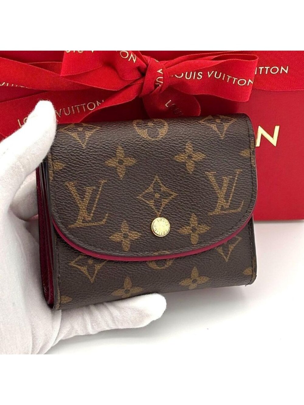 Louis Vuitton Wallet Monogram Portefeuille Ariane Fuchsia